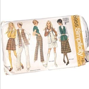 Vintage RARE Y2K 70’s sewing patterns boho, bell bottoms, grandpa core